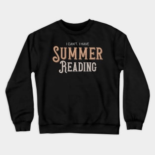 Funny Librarian Summer Reading Library Crewneck Sweatshirt